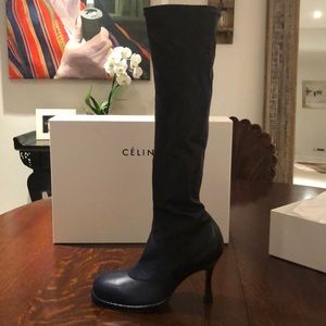 Authenticity Celine 2017 fall knee high boot